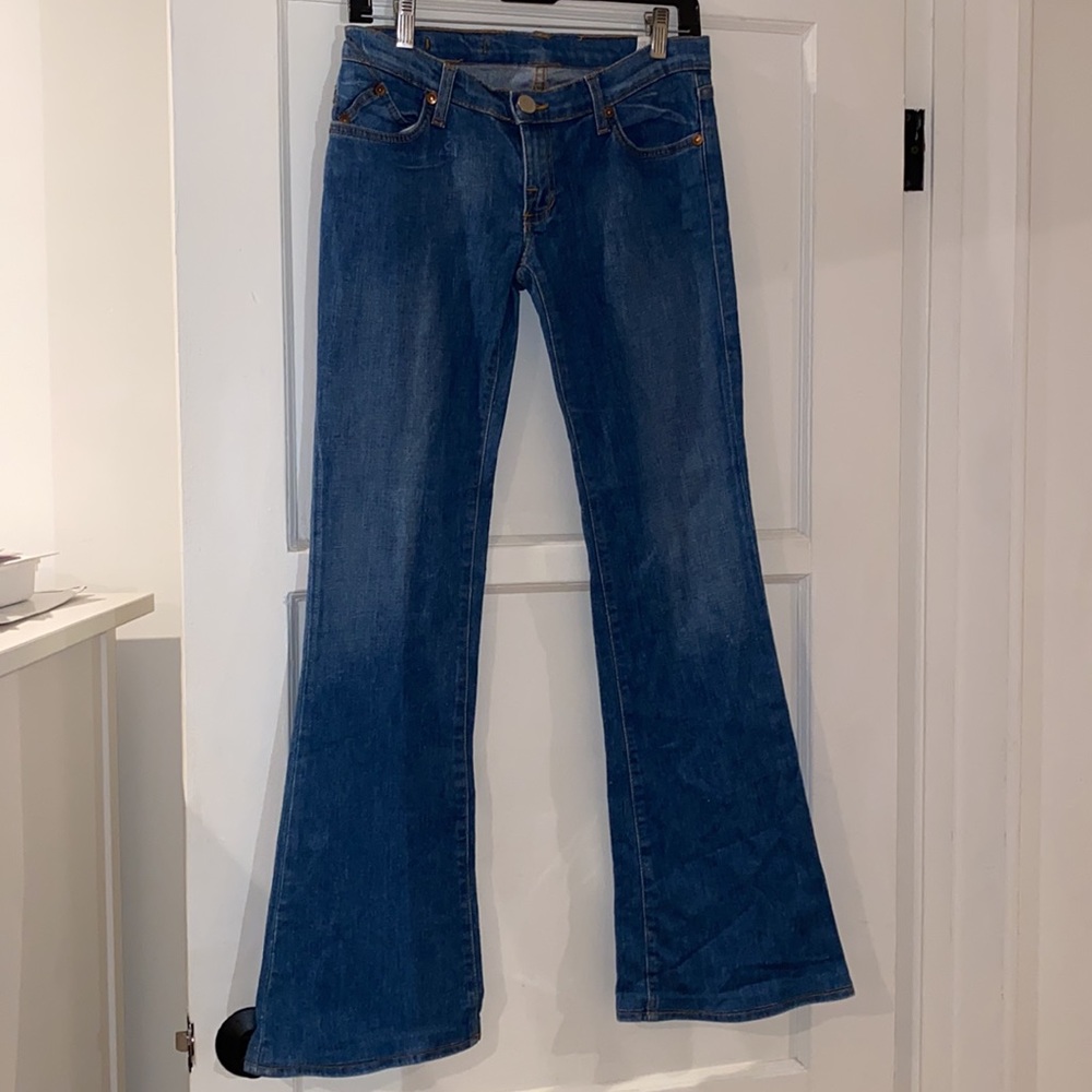Y2K Rock & Republic low rise flare stretch jeans circa 2000s size 0-4